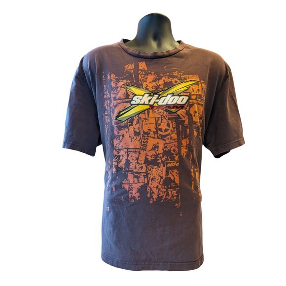 Ski Doo Team Graphic T Shirt Men XXL Snowmobile Motocross ROTAX Powersport Tee - Picture 5 of 10